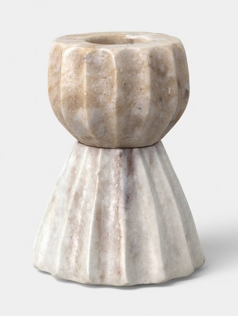 Short Marble Taper Candle Holder - Threshold' designed with Studio McGee